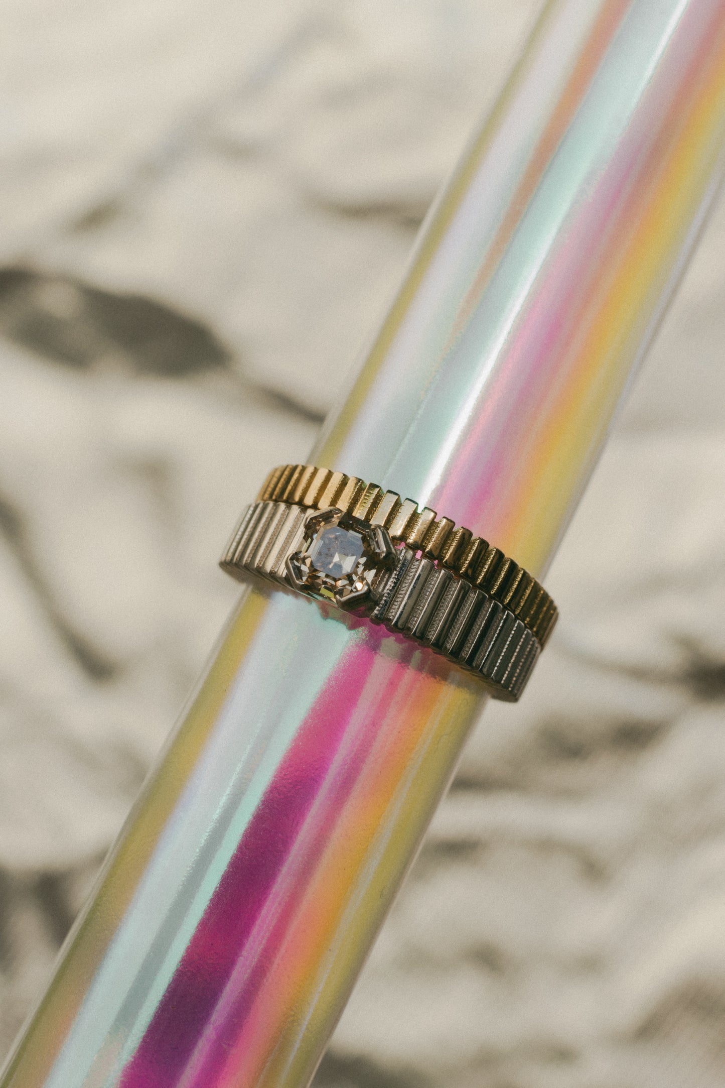 Chapter III: Vision Ring with Asscher-Cut Brownish-yellow Diamond