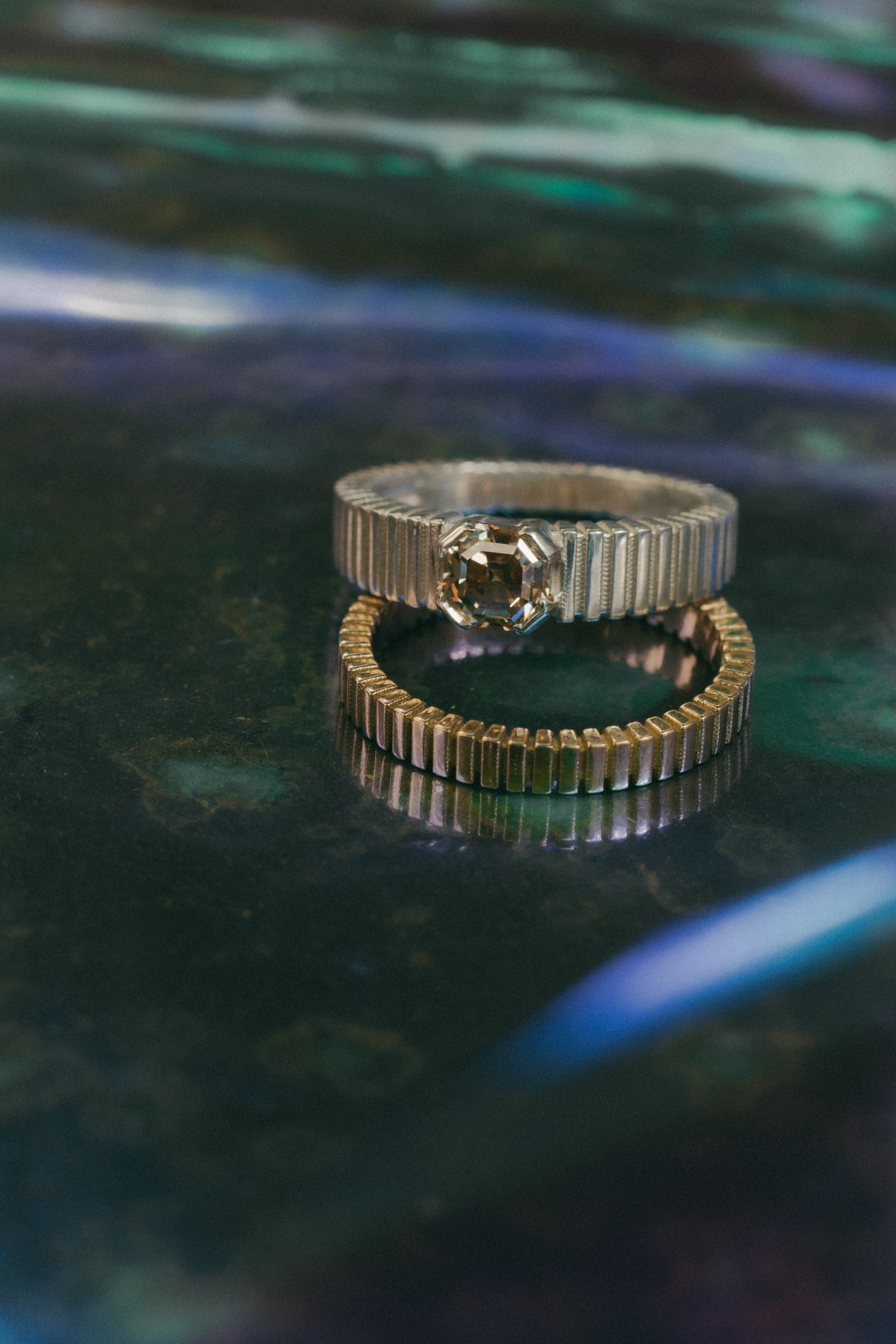 Chapter III: Vision Ring with Asscher-Cut Brownish-yellow Diamond
