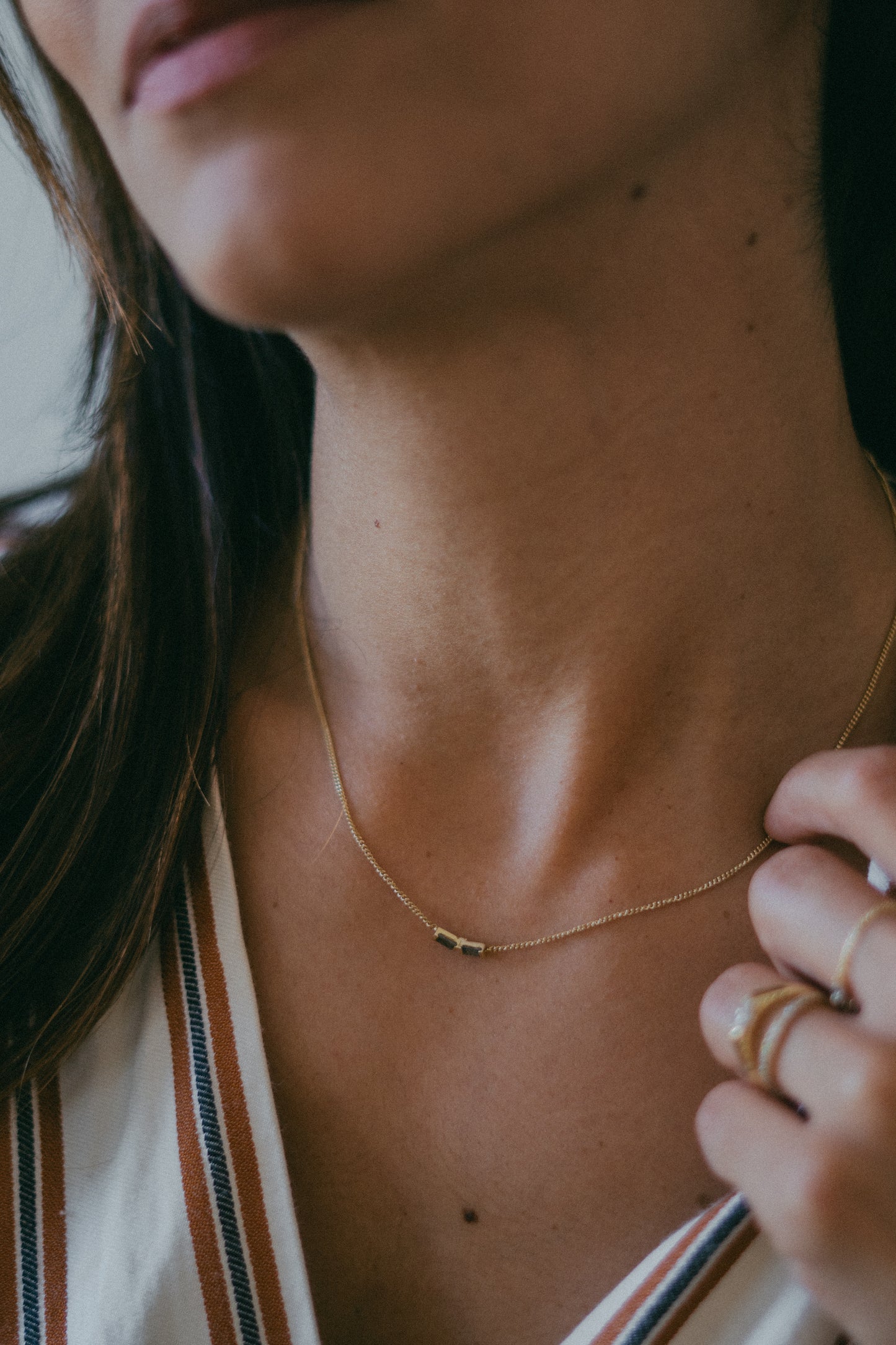 Noa Necklace with Diamonds