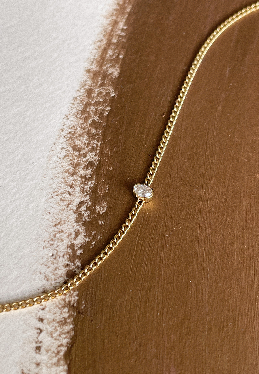 Oval Diamond Chain Bracelet - Adriana Chede Jewellery