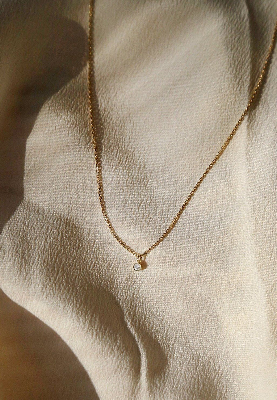 Solitaire Diamond Necklace for women - Adriana Chede Jewellery