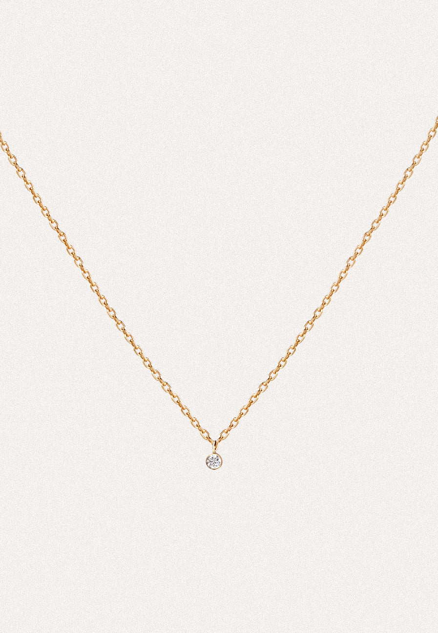 Solitaire Diamond Necklace for women - Adriana Chede Jewellery