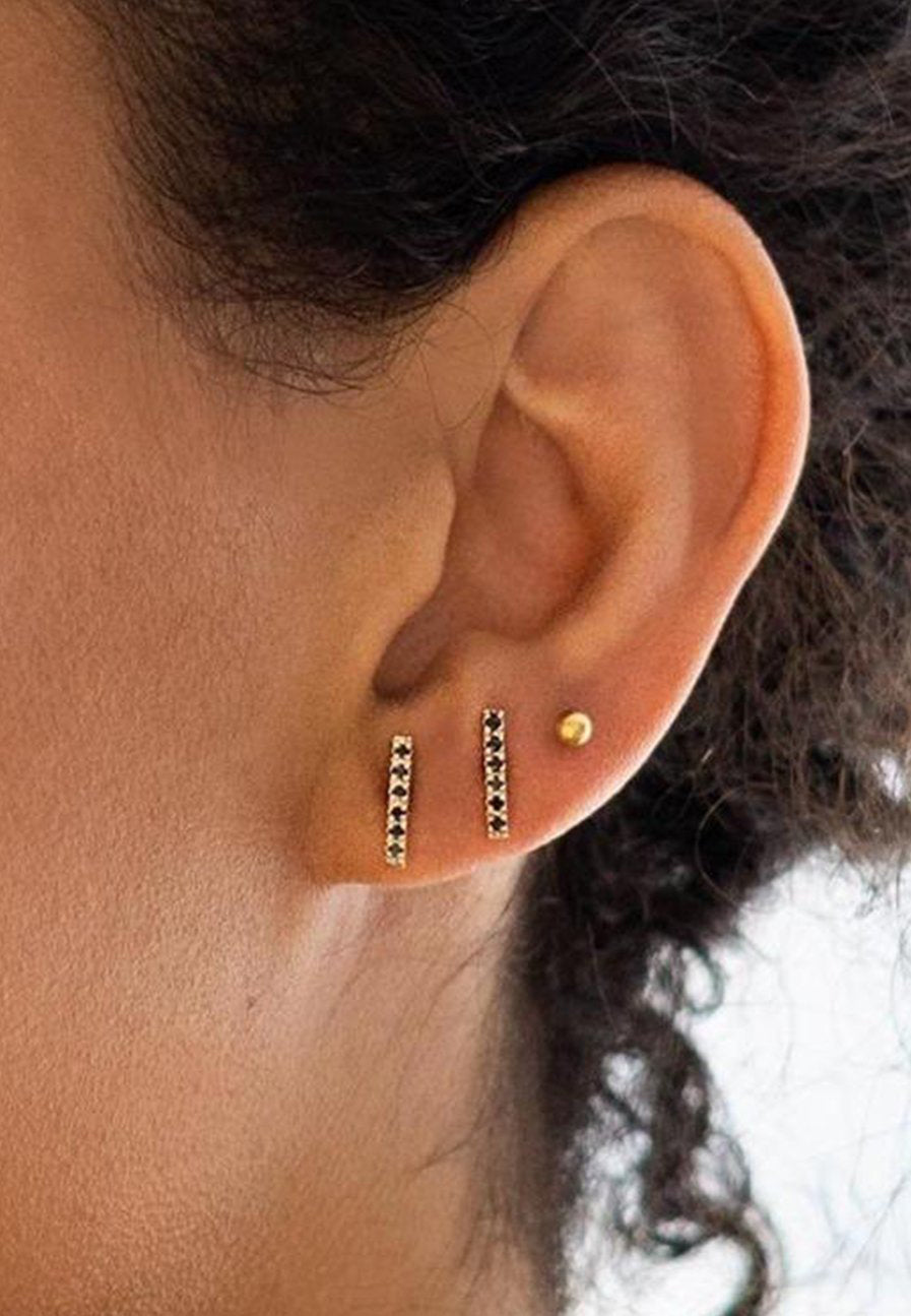 Mix and Match Gold Delicate Everyday Studs - Adriana Chede Jewellery