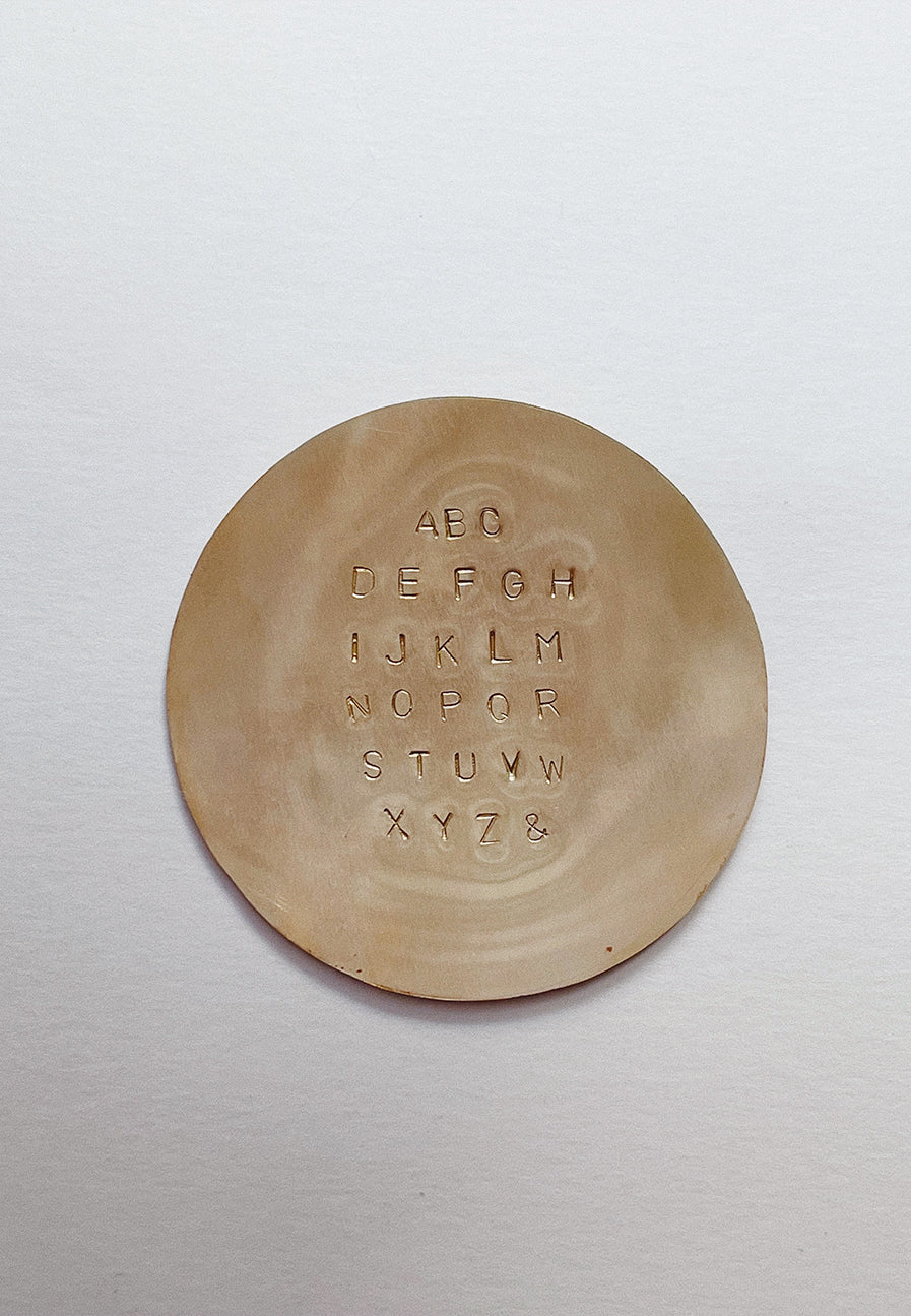 Initial Necklace Solid Gold - Adriana Chede Jewellery