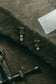 Chapter II: Compass — Earrings with Brown Baguette & Round White Diamonds
