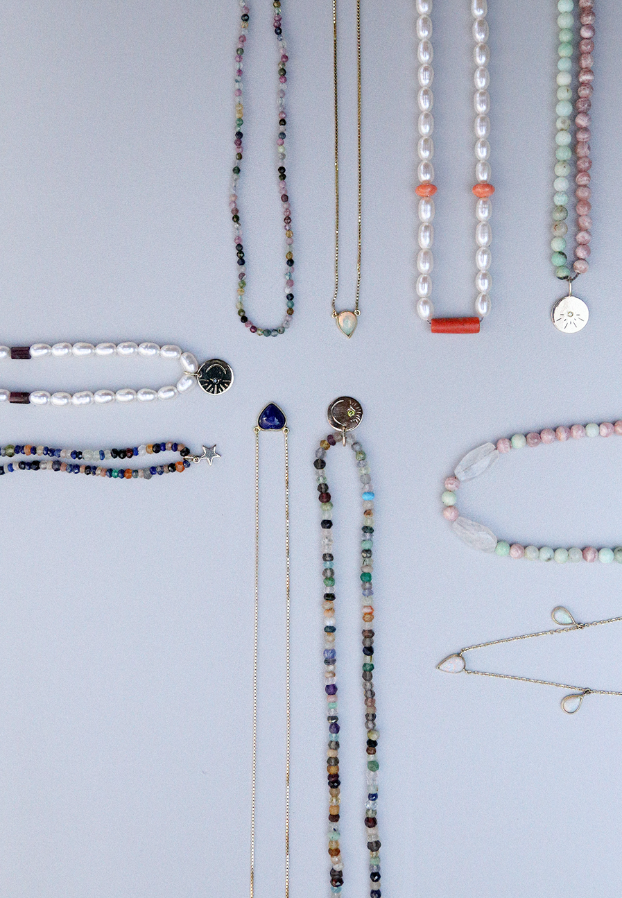Pequeno Beaded Necklace with Tourmalines - Adriana Chede Jewellery