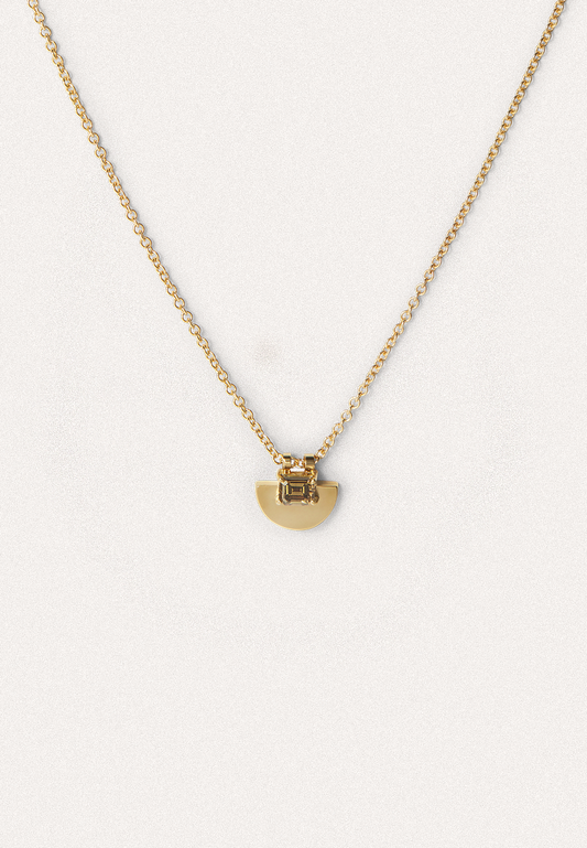 Chapter I — Horizon Necklace With Brown Baguette Diamond