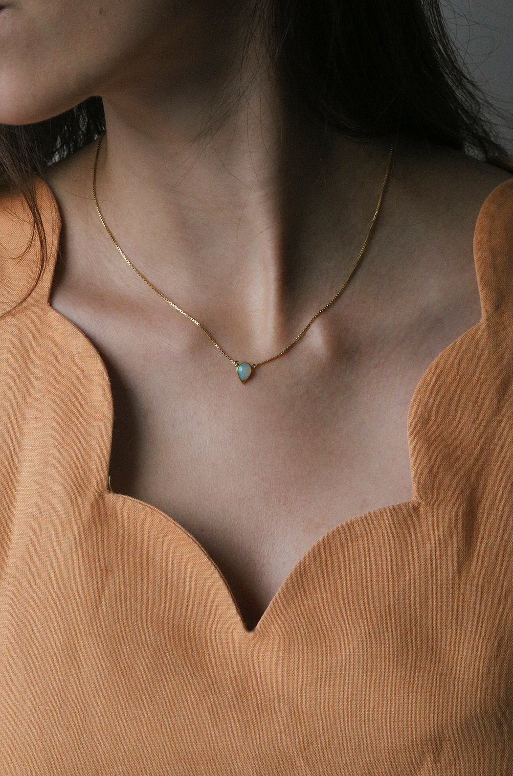 Charme Necklace with Opal