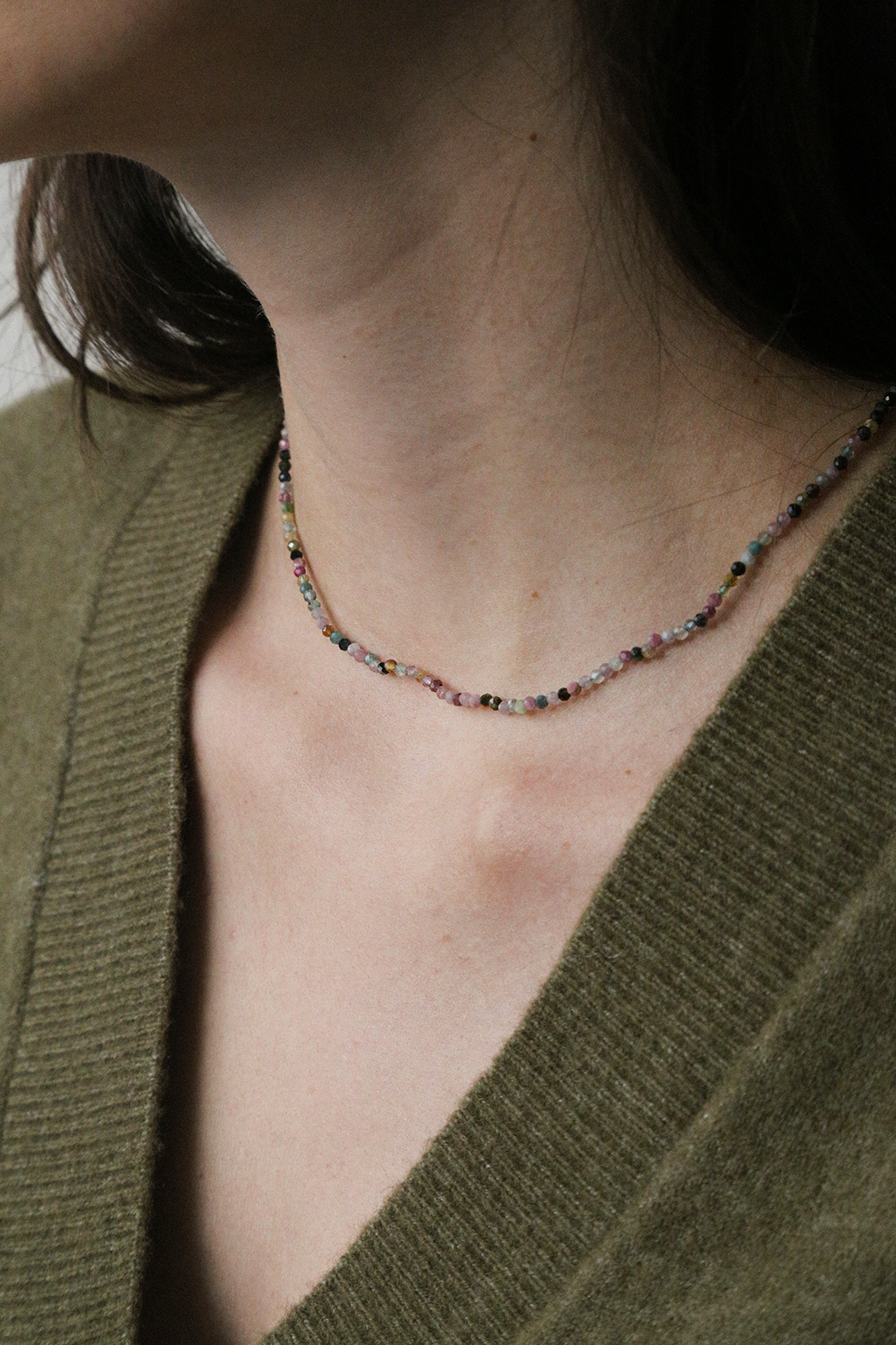 Pequeno Beaded Necklace with Tourmalines - Adriana Chede Jewellery