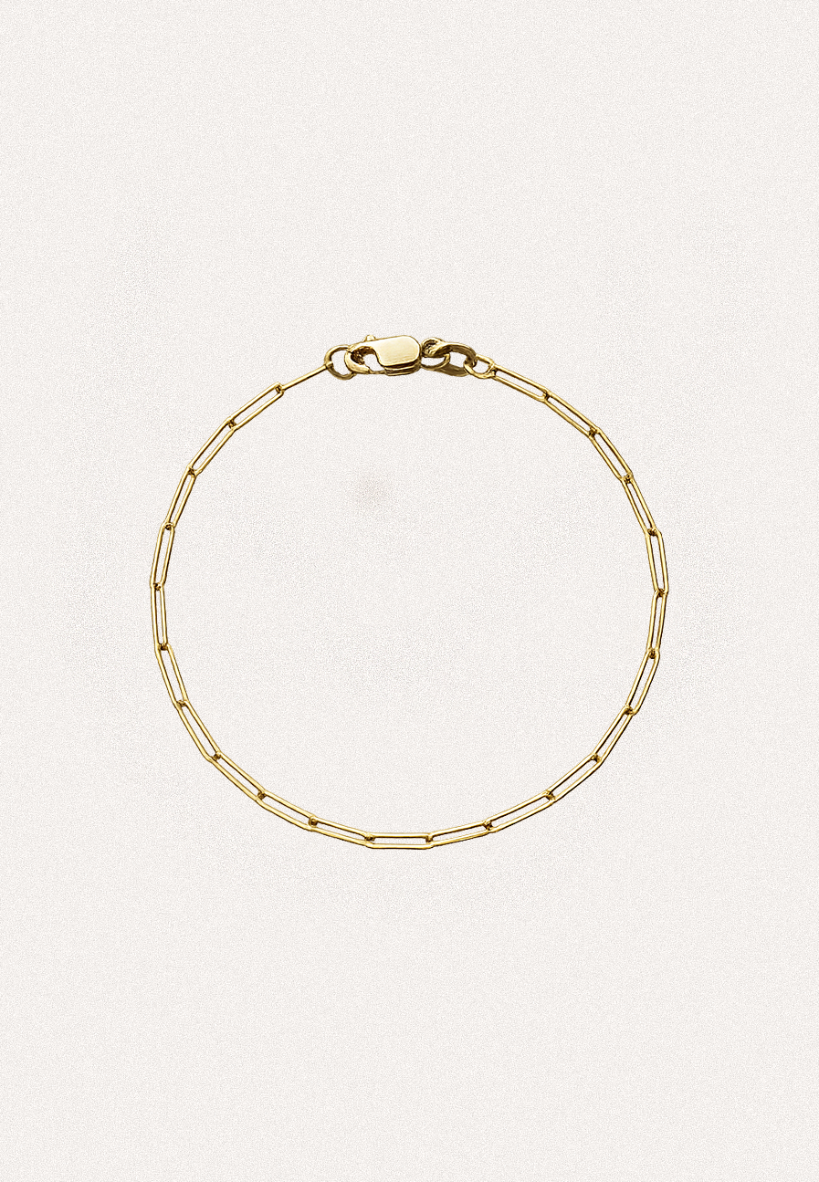 Lightweight Paperclip Bracelet 9ct - Adriana Chede Jewellery