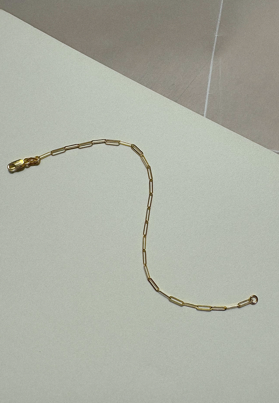 Lightweight Paperclip Bracelet 9ct - Adriana Chede Jewellery
