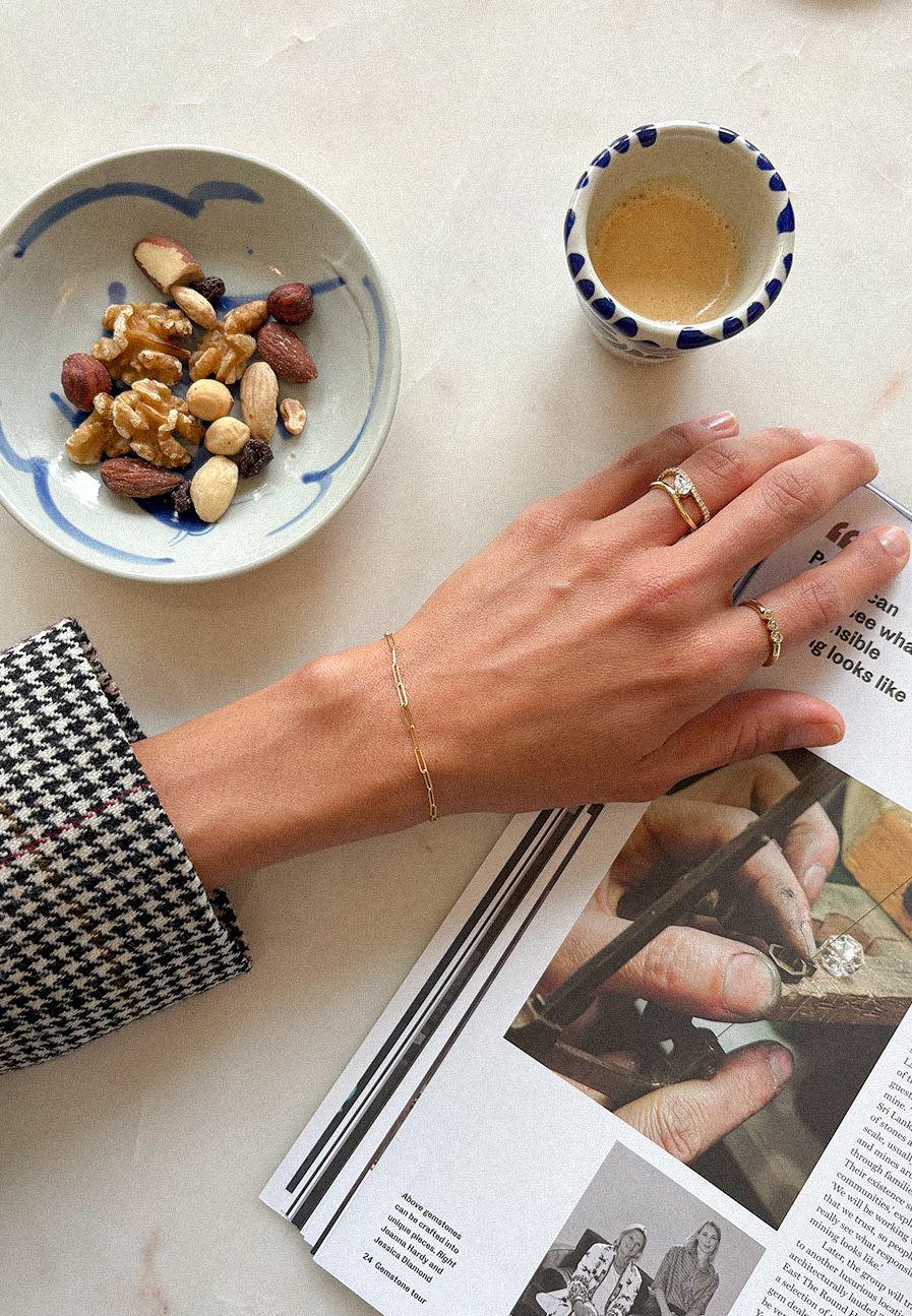 Lightweight Paperclip Bracelet 9ct - Adriana Chede Jewellery