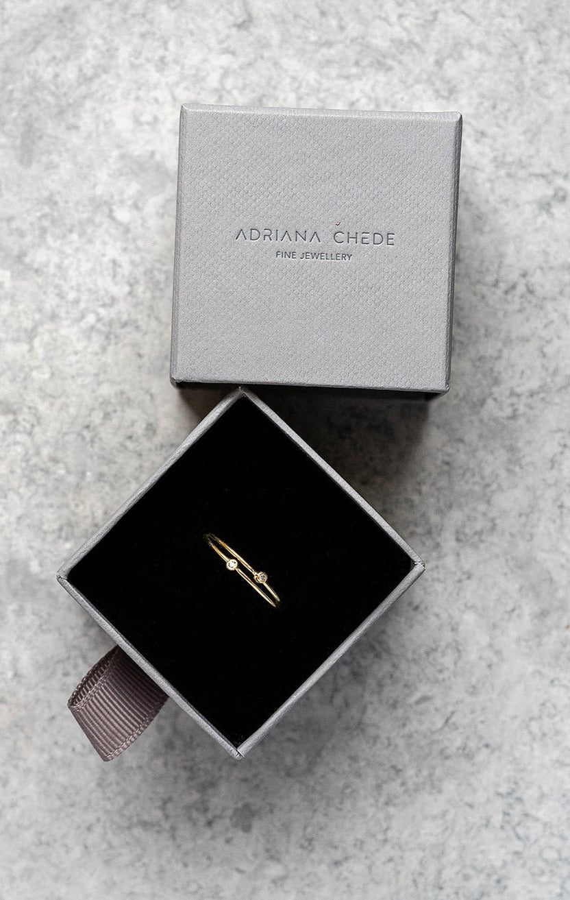 Gift Idea for women - Mini Diamond Ring Adriana Chede Jewellery