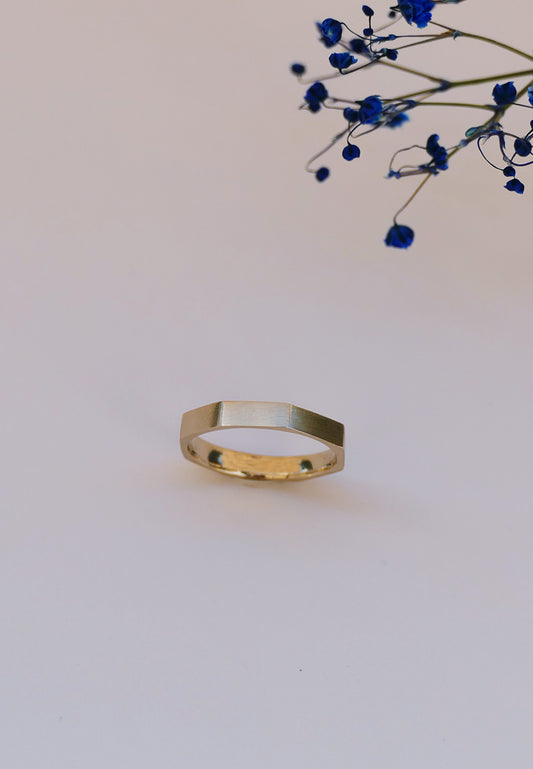 Handmade Affordable Wedding Band London Recycled Gold
