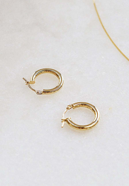 Hollow 9ct Gold Creole Hoops - Adriana Chede Fine Jewellery London