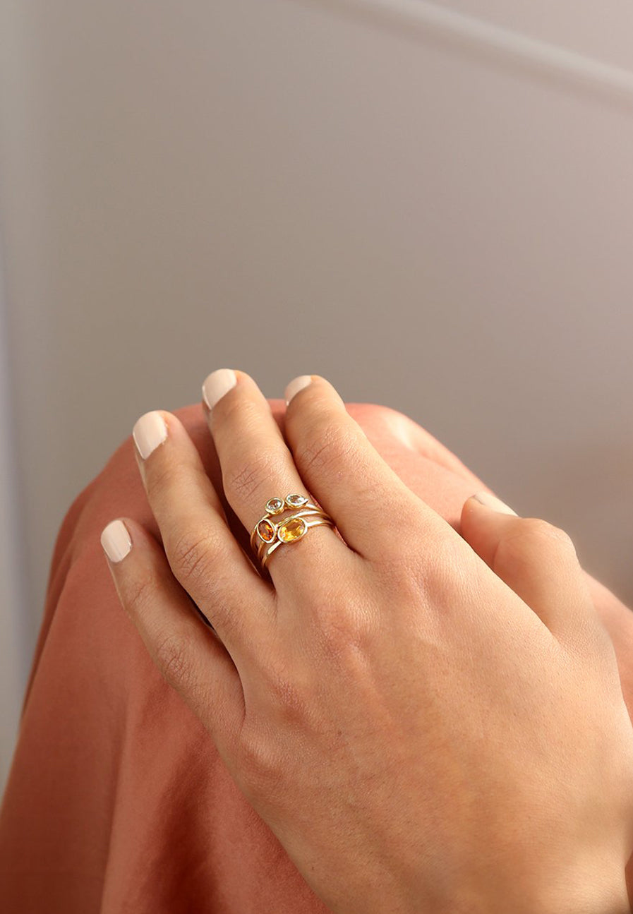 Citrine Ring handmade in 18ct Gold - Shop Now Adriana Chede Jewellery