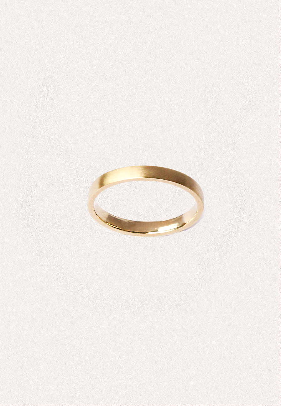 2.6mm Matte Finish Court Wedding Band by Adriana Chede