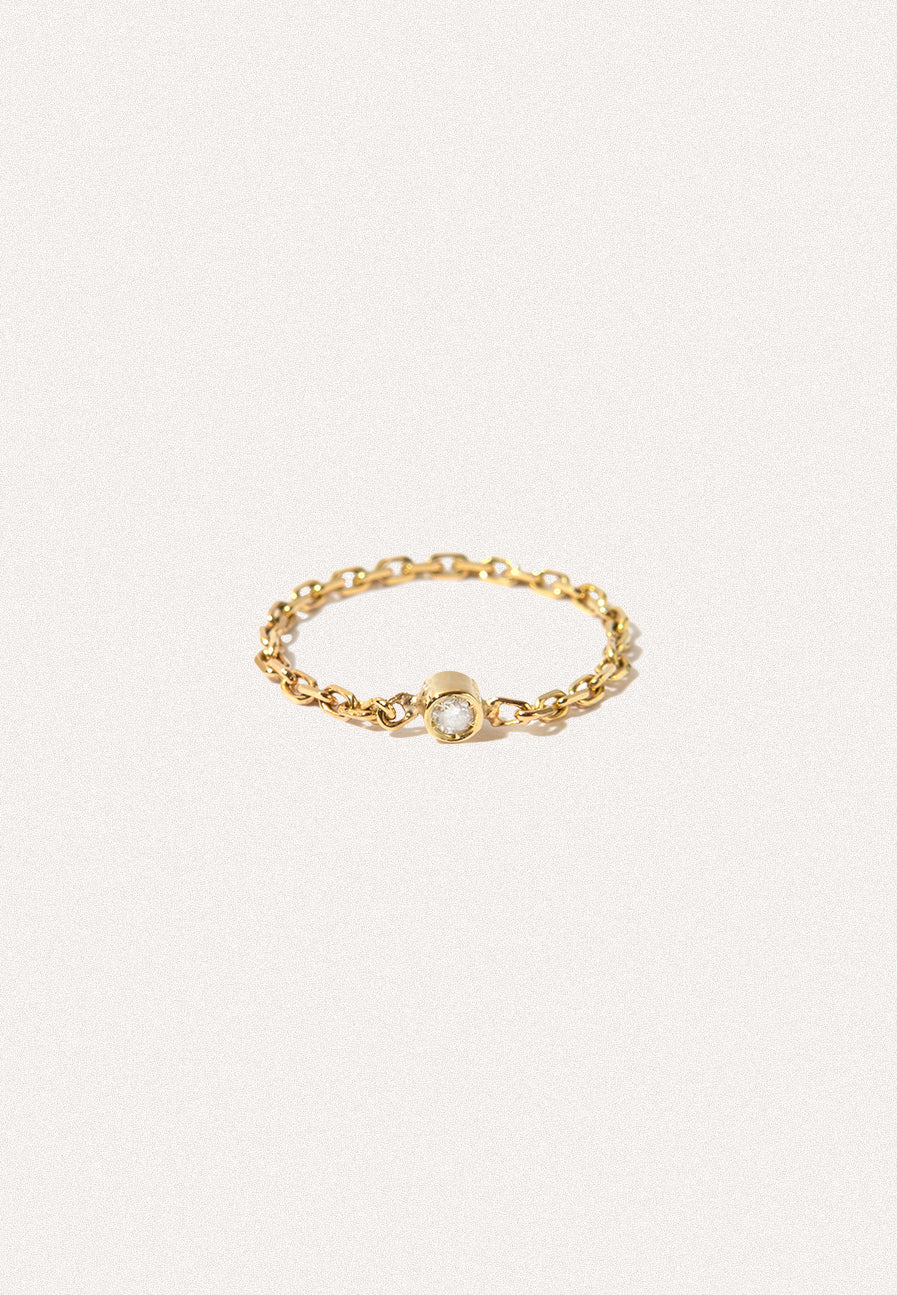 Diamond Chain Ring - Adriana Chede Jewellery