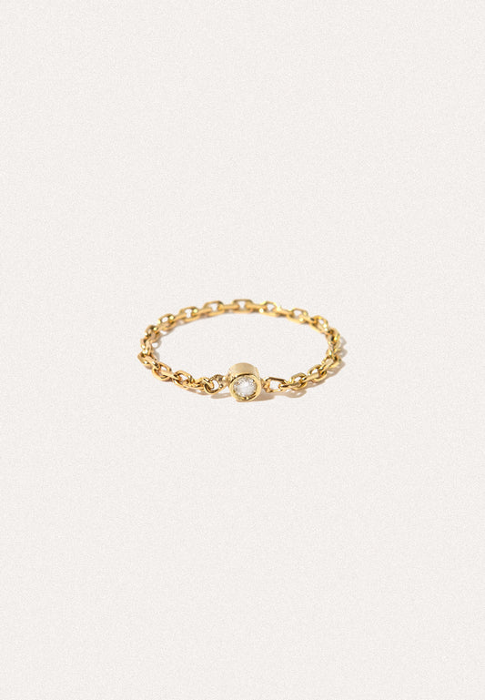 Diamond Chain Ring - Adriana Chede Jewellery