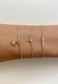 Gold Fio Bracelet with Diamonds - Adriana Chede Jewellery