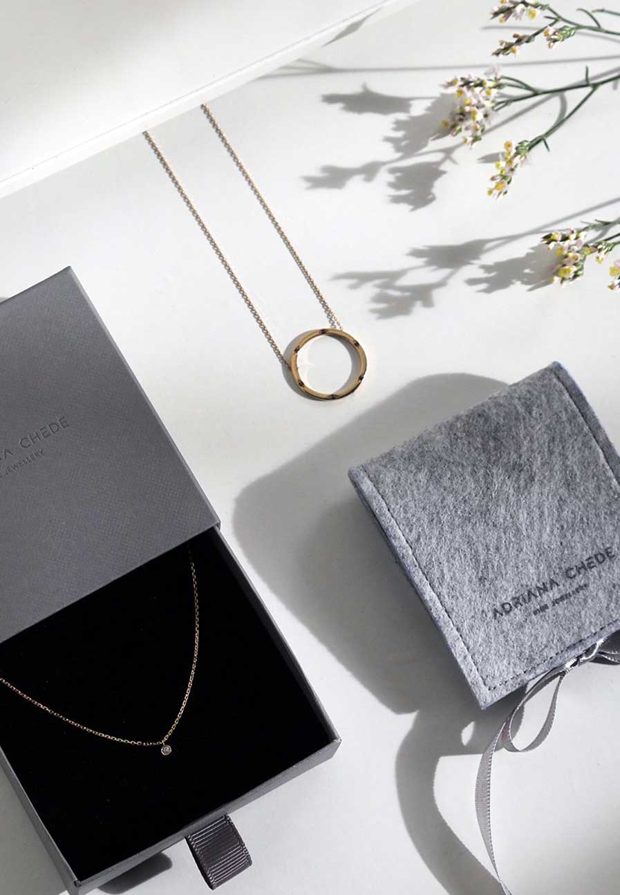 Gift packaging London Adriana Chede Jewellery