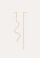 La-Madeleine Earrings Chain 18ct Gold Adriana Chede Jewellery