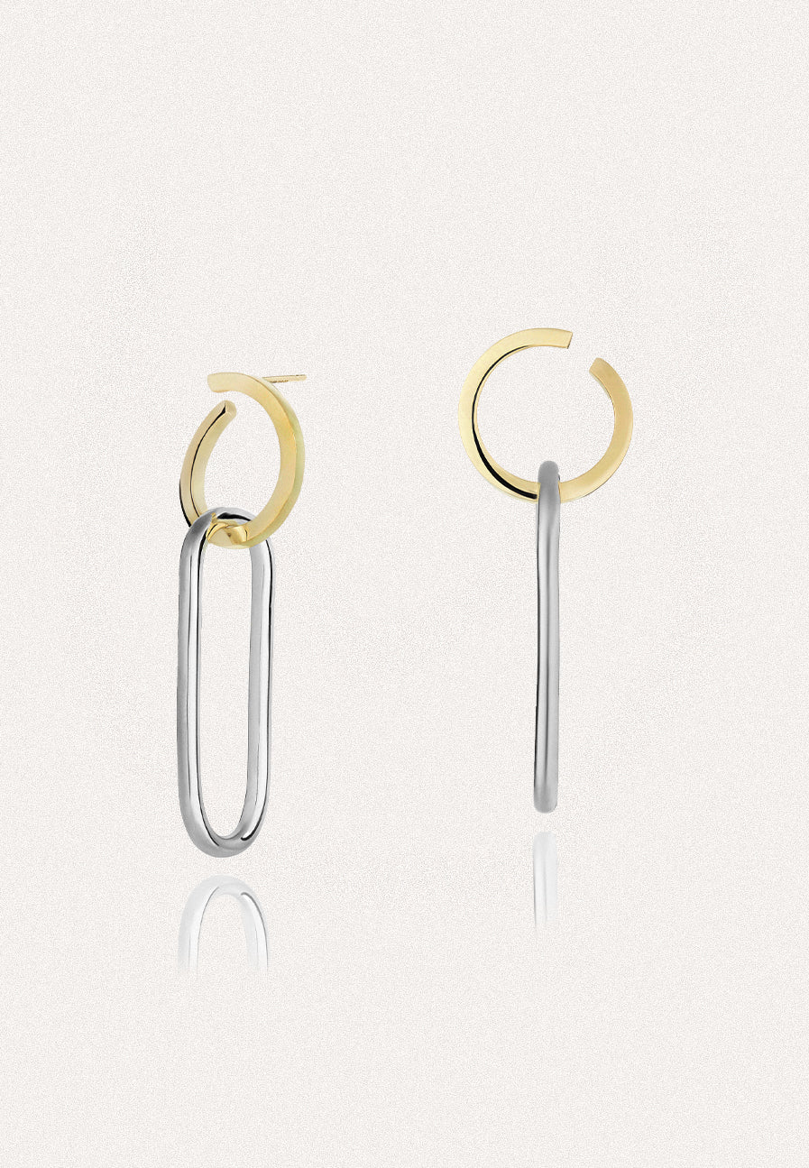 Link 9ct Gold Earrings - Adriana Chede Jewellery