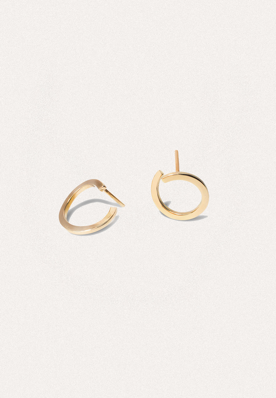 Gold Link Earrings - Adriana Chede Jewellery