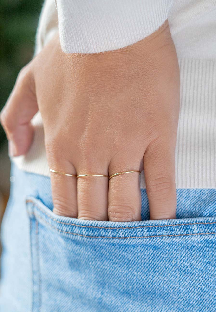 Mini 18ct Gold Ring - Adriana Chede Jewellery