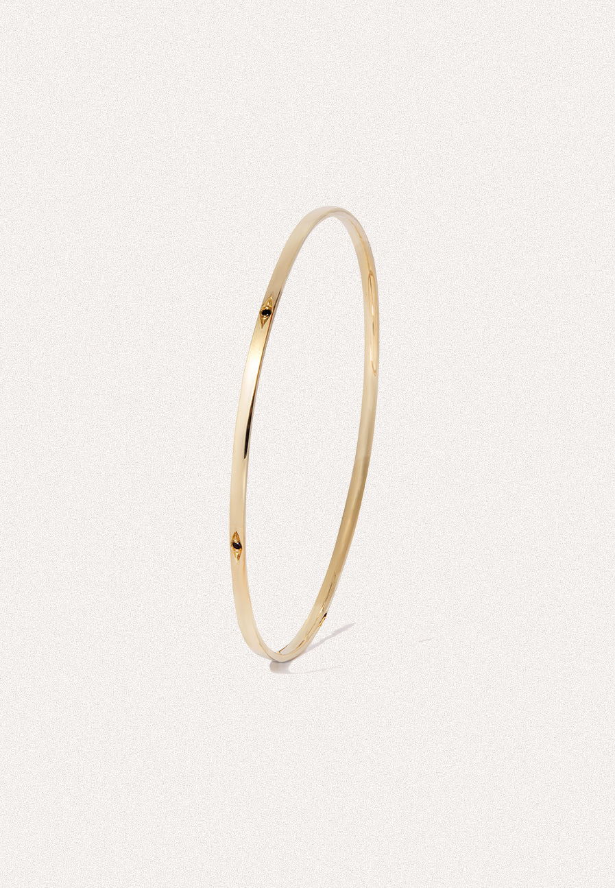 The Eye 9ct Gold Bangle - Adriana Chede Jewellery