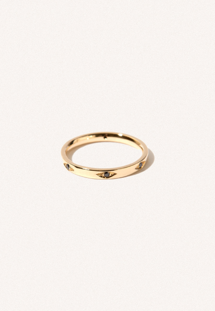 The Eye 9ct Gold Ring - Adriana Chede Jewellery
