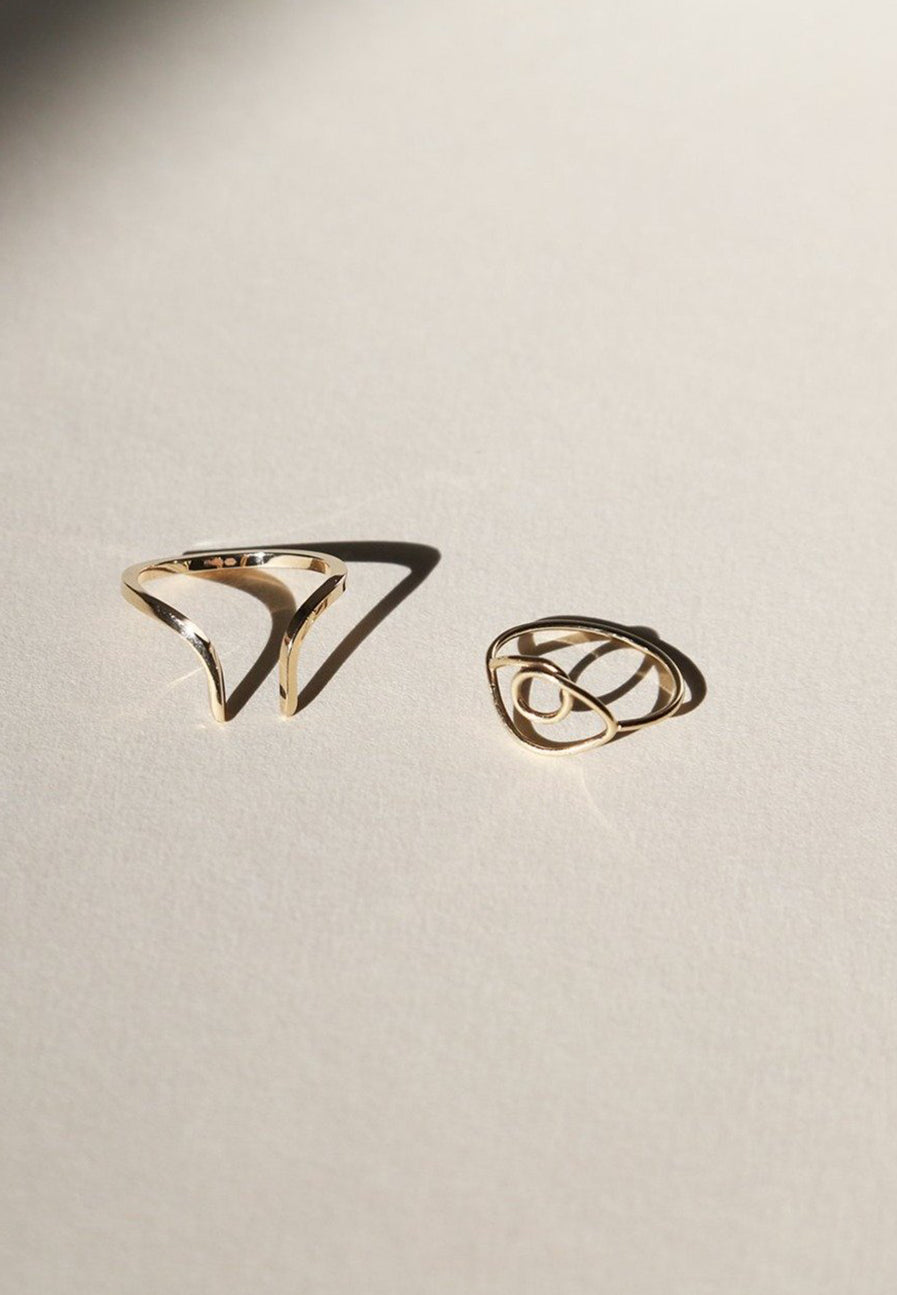 Third Eye Ring solid gold - Adriana Chede Jewellery