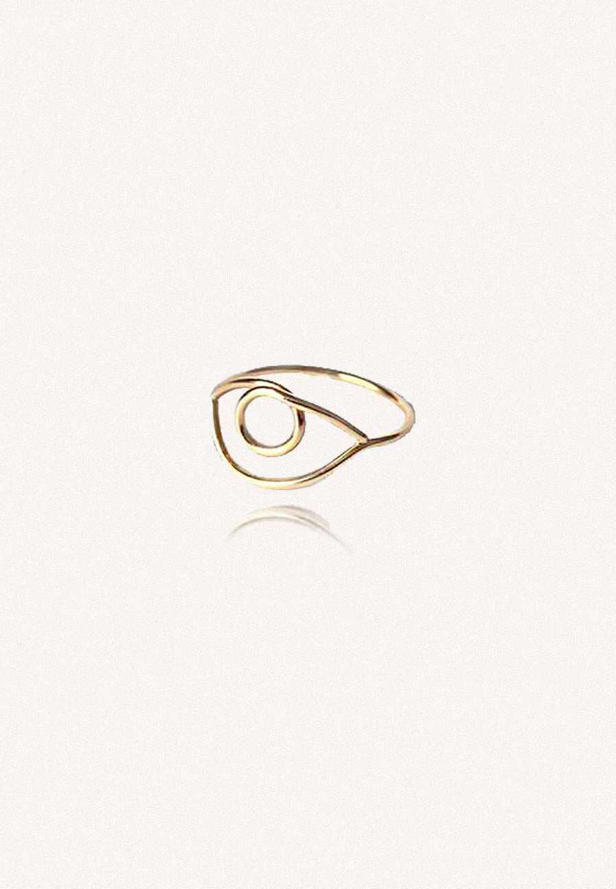 Third Eye Ring solid gold - Adriana Chede Jewellery
