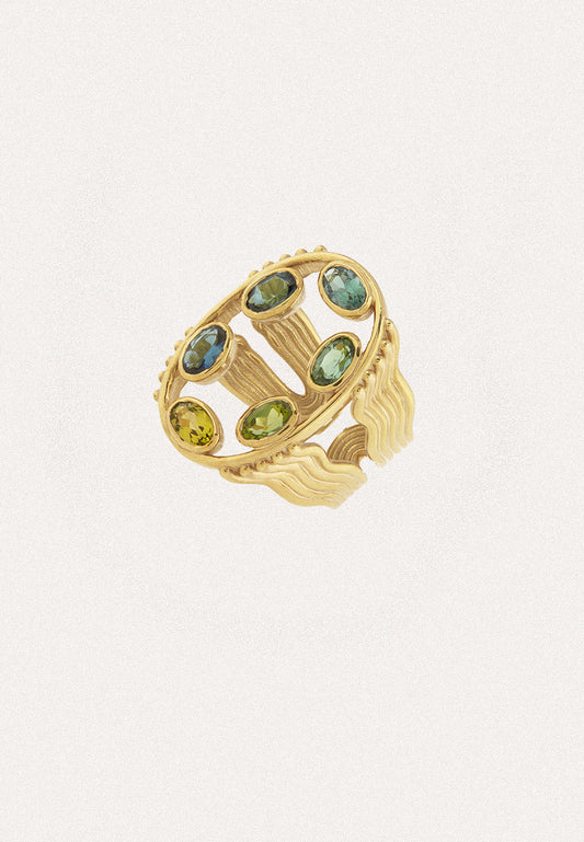 Archipelago Ring with Tourmalines - Adriana Chede Jewellery