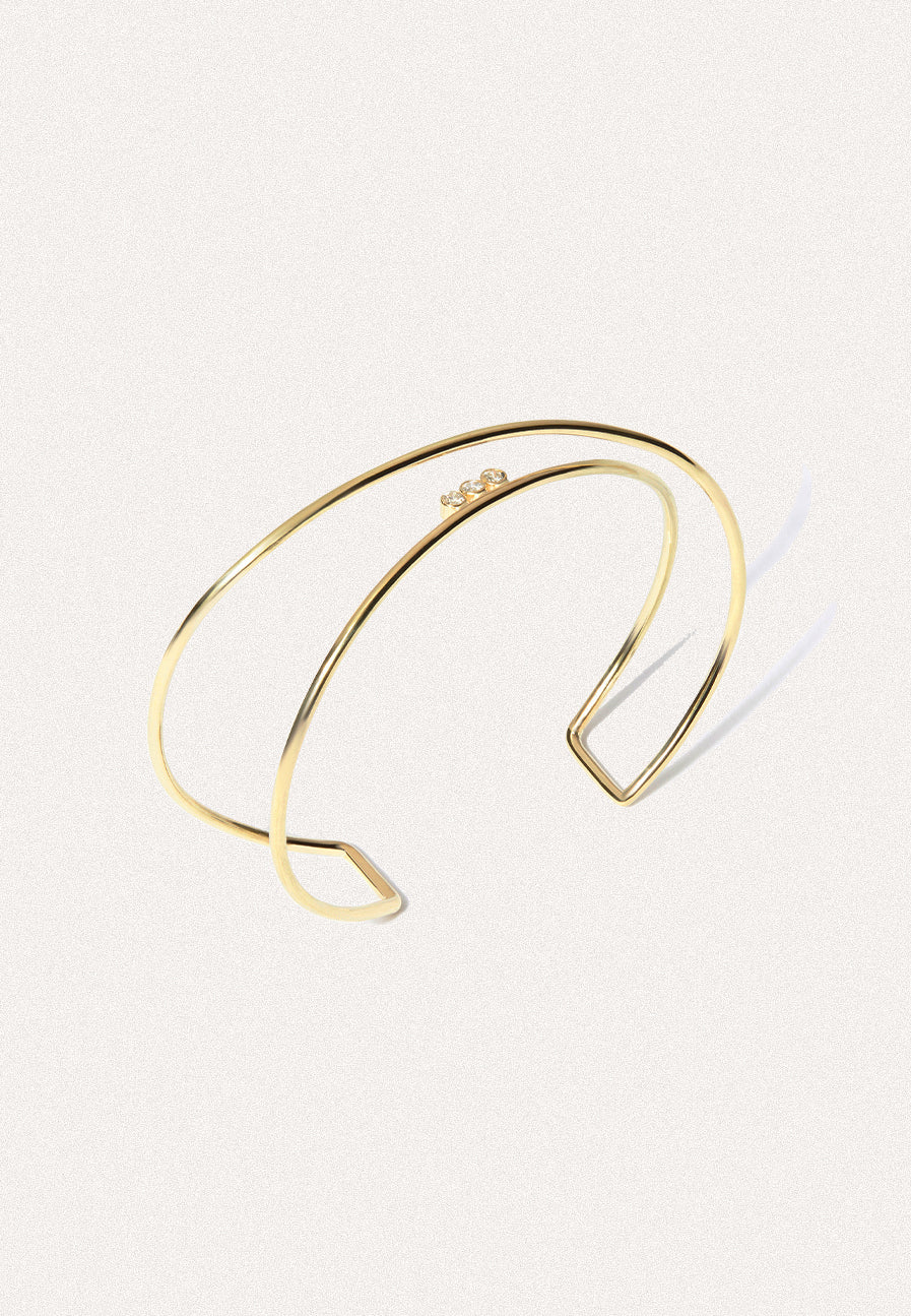 Voyage Bangle with Diamonds for Women - Adriana Chede Jewellery