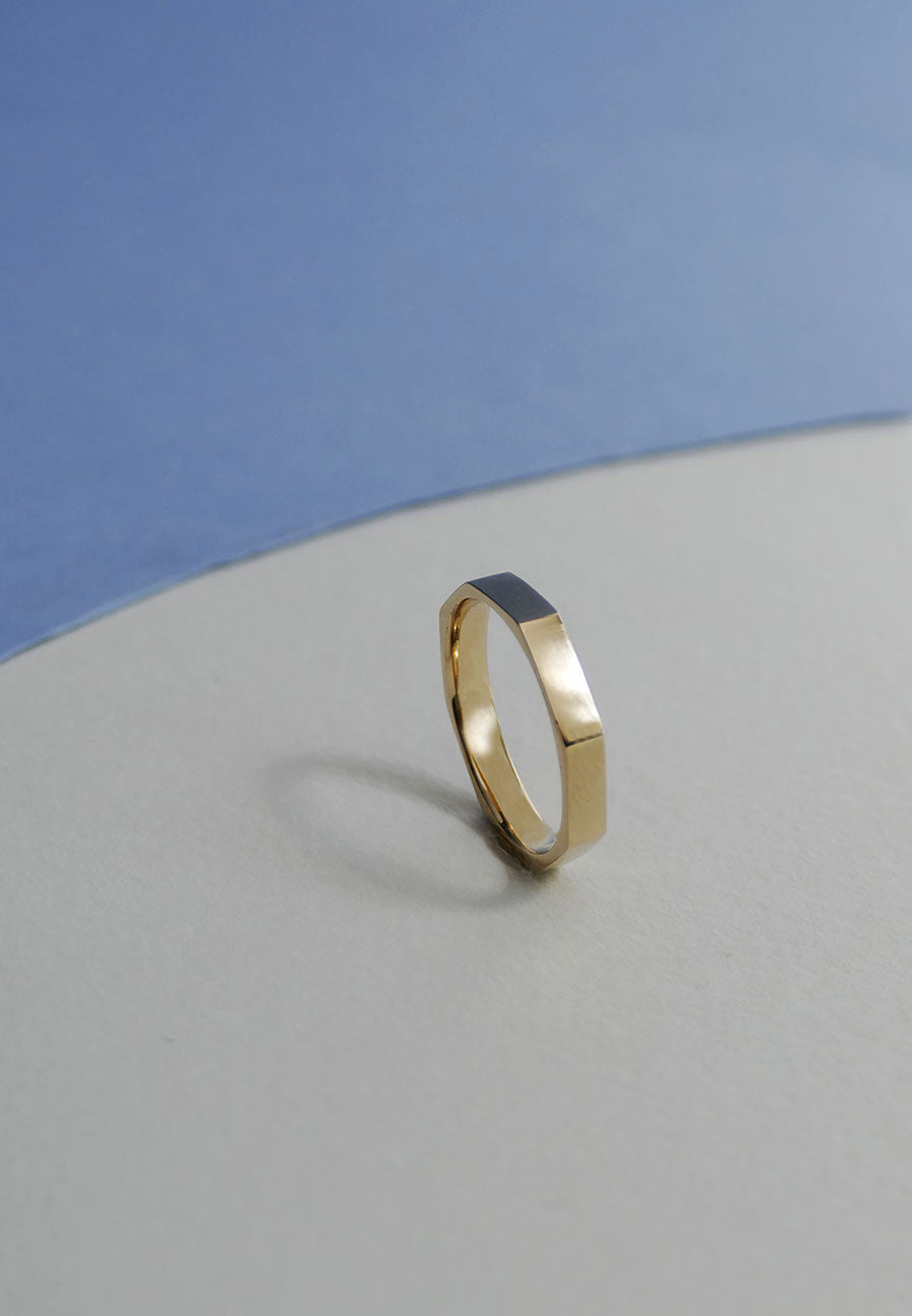 Handmade Affordable Wedding Band London Recycled Gold