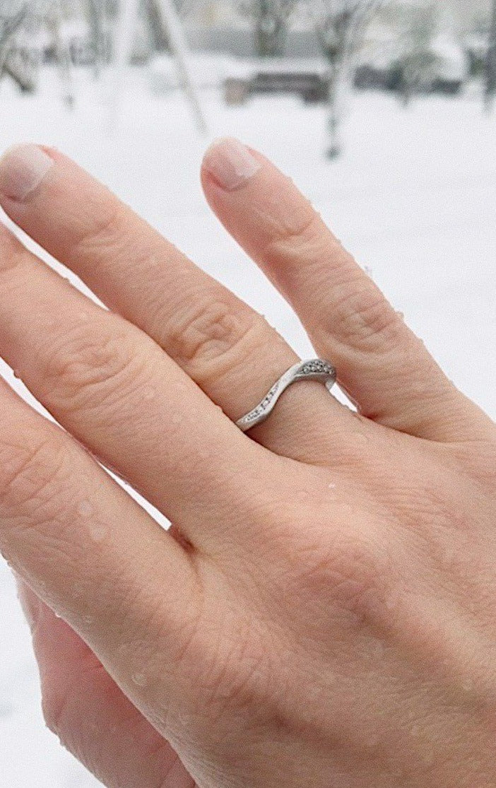 White Gold Engagement Ring - Adriana Chede Jewellery