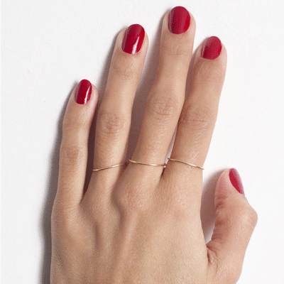 Mini 18ct Gold Ring - Adriana Chede Jewellery