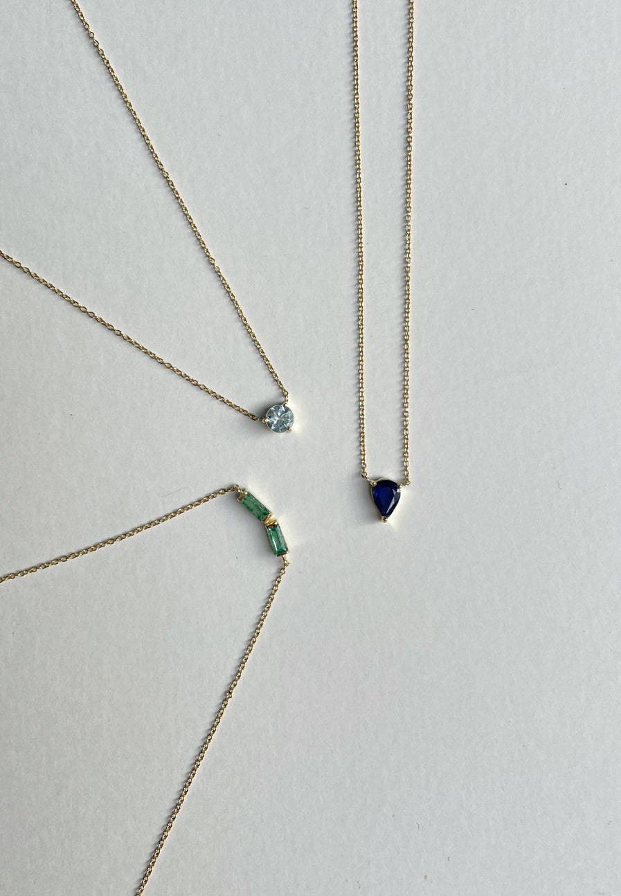 Double Baguette Emerald - Adriana Chede Jewellery